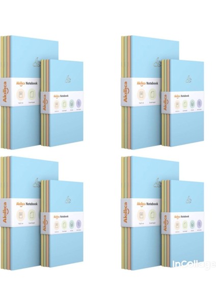 Notebook 32'li Kareli Defter Seti Pastel Defter Seti
