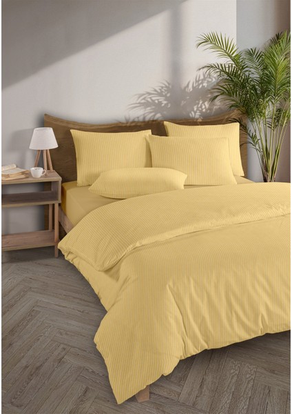 Line %100 Pamuk Ranforce Akay Sarı Ipliği Boyalı Nevresim Takımı Tek Kişilik - 160X220 cm fiyatları