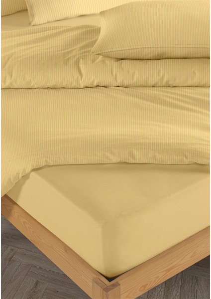 Line %100 Pamuk Ranforce Akay Sarı Ipliği Boyalı Nevresim Takımı Tek Kişilik - 160X220 cm modelleri