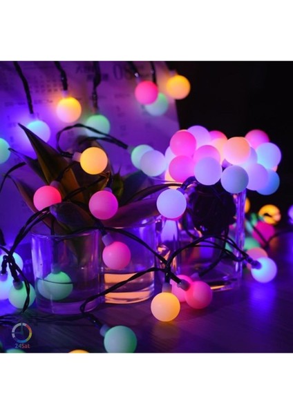 50 LED Renkli Solar Güneş Enerjili Bahçe Teras Balkon Ağaç Lambası Aydınlatması fiyatları