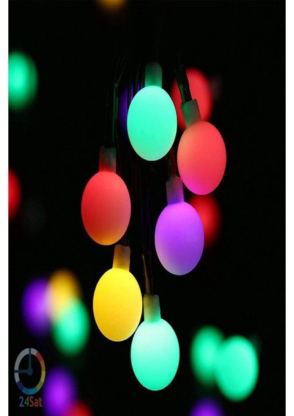 50 LED Renkli Solar Güneş Enerjili Bahçe Teras Balkon Ağaç Lambası Aydınlatması modelleri