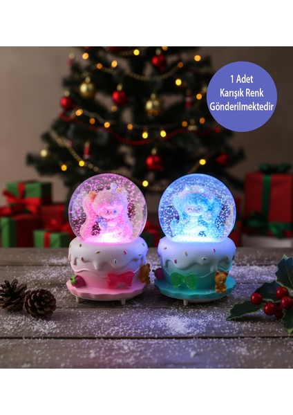 Büyük Boy Işıklı Müzikli Kız Figürlü Pasta Kar Küresi fiyatları