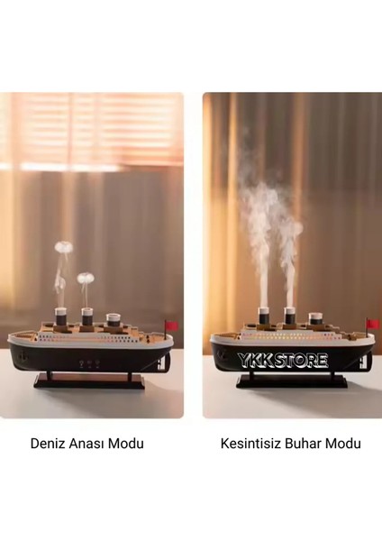 Titanic Tasarımlı Ultrasonik Aroma Difüzör ve Hava Nemlendirici modelleri
