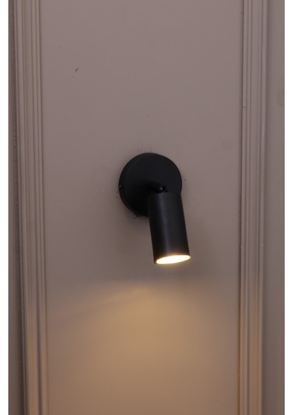 Iris Siyah Yönlendirilebilir Duvar Apliği