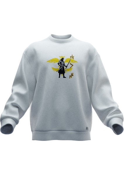 Hun Tasarımlı Rahat Kalıp Unisex Sweatshirt