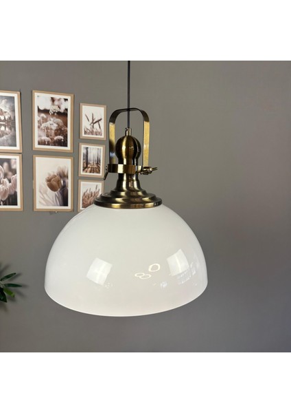 Linate Beyaz Eskitme Başlık Avize Tekli Sarkıt Salon Kuaför Dekoratif Aydınlatma modelleri