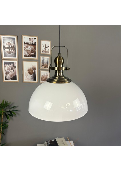 Linate Beyaz Eskitme Başlık Avize Tekli Sarkıt Salon Kuaför Dekoratif Aydınlatma fırsatları