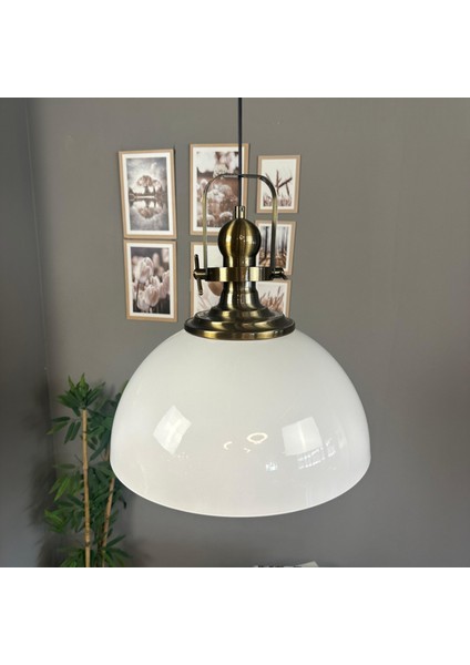 Linate Beyaz Eskitme Başlık Avize Tekli Sarkıt Salon Kuaför Dekoratif Aydınlatma indirimleri