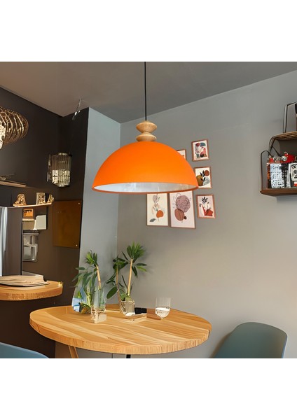 Linate Turuncu Q Kafa Başlık Avize Tekli Sarkıt Salon Kuaför Dekoratif Aydınlatma fiyatları