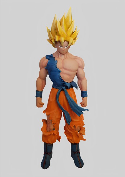 Dragon Ball Z Goku Figür 25 cm Büyük Boy Anime Karakter Figürü