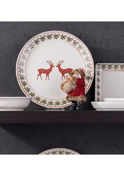 Yılbaşı Servis Tabağı Kokina 27 cm Stackable 6 Adet fırsatları