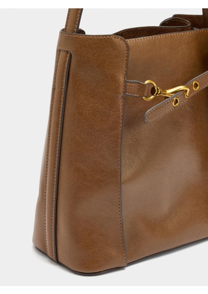 Yan Katlamalı Bucket Çanta fiyatları