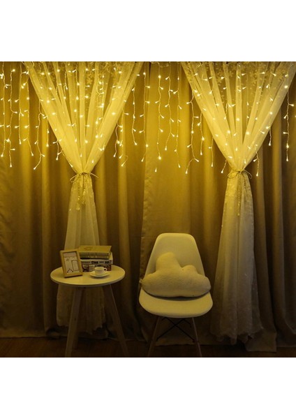 8 Fonksiyonlu 16 Saçaklı Perde LED 3 x 1 (Günışığı) (K95) fiyatları