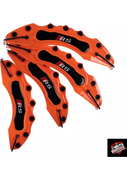 Turuncu Audi Rs 4'lü Kaliper Seti Yapıştırma Logolu fiyatları