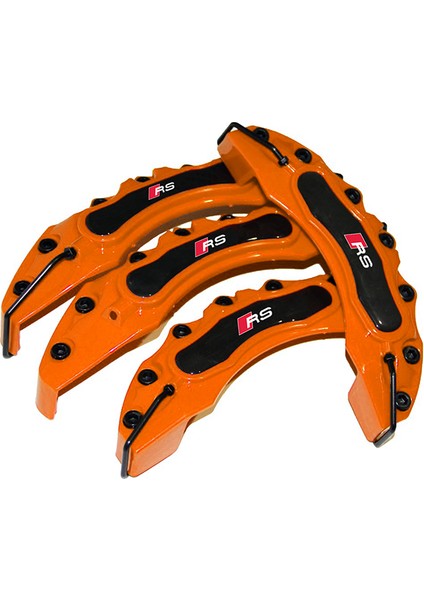 Turuncu Audi Rs 4'lü Kaliper Seti Yapıştırma Logolu modelleri