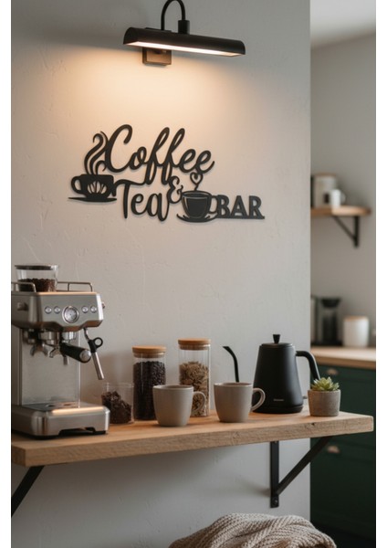 Kahve Temalı Metal Duvar Dekoru Mutfak Kahve Köşesi Aksesuarı Dekoratif Tablo fiyatları