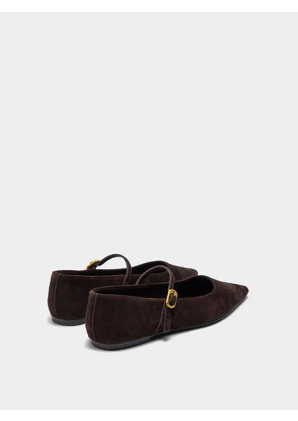 Toka Detaylı Süet Deri Babet fırsatları