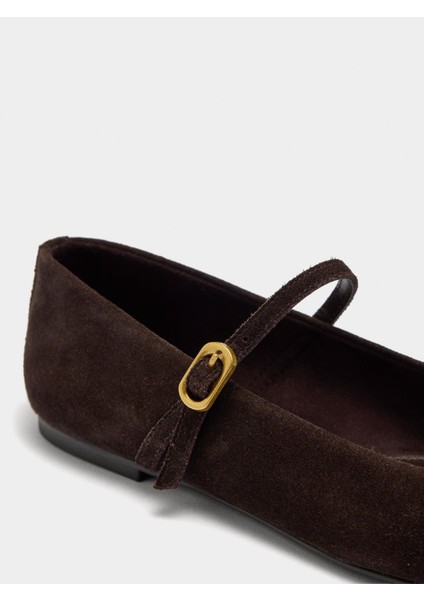 Toka Detaylı Süet Deri Babet indirimleri