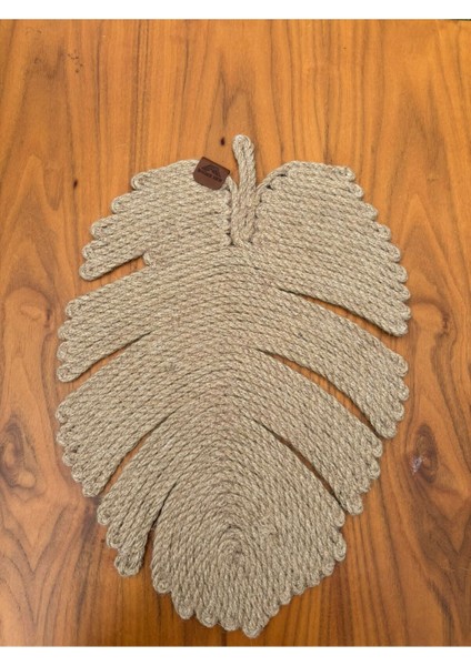 Tekstil El Yapımı Jüt Ip Yaprak Model Amerikan Servis- Supla – Doğal, Leke Tutmaz ve Rustik Sofra Aksesuarı indirimleri