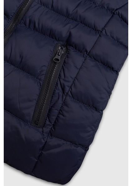 Kapitoneli Regular Fit Kapüşonlu Mont Kız Çocuk Mont BNTG23315 fırsatları