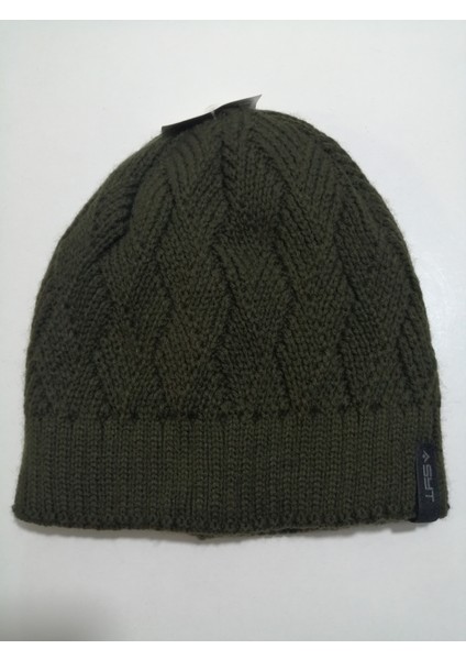 Erkek Klasik Triko Örgü Bere Haki Standart fiyatları