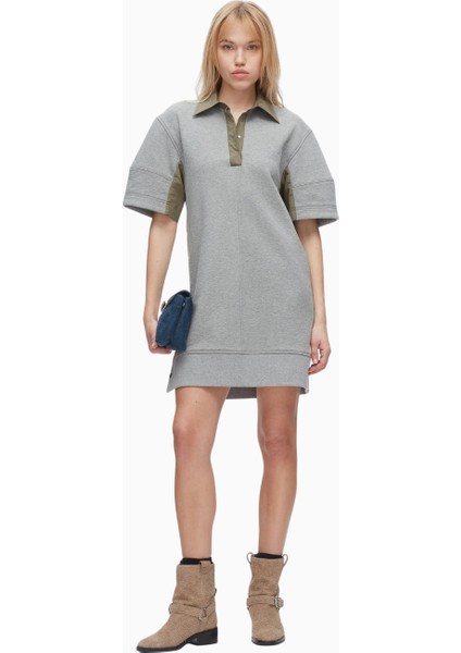 Terry Polo Kadın Elbise, Fransız Havlu Kumaş