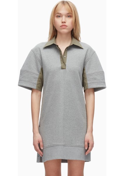 Terry Polo Kadın Elbise, Fransız Havlu Kumaş