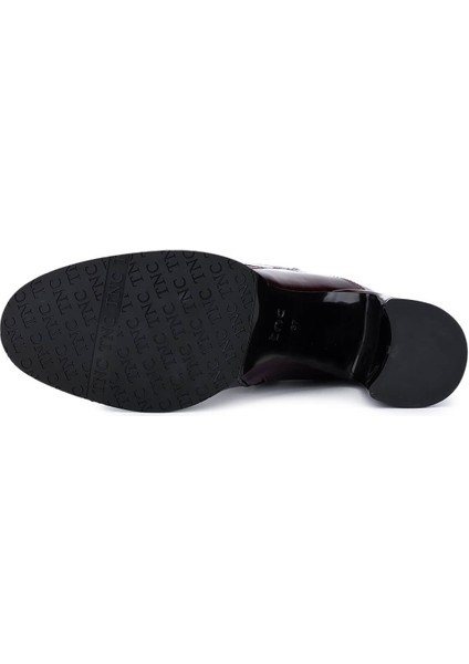 Kadın Hakiki Deri Bordo Klasik Bot 33 1000-2 Bn Bot SK25-26 Bordo Rugan indirimleri