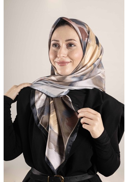 Dijital Kristal Desenli Eşarp 95x95 – Pastel Desen-2 fiyatları