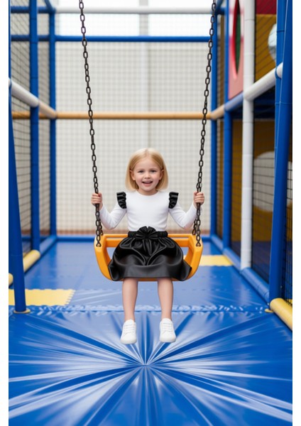 Çocuklar Için Örme Üst ve Fırfırlı Etek Takımı Günlük Şıklık ve Hareket Özgürlüğü Kaliteli