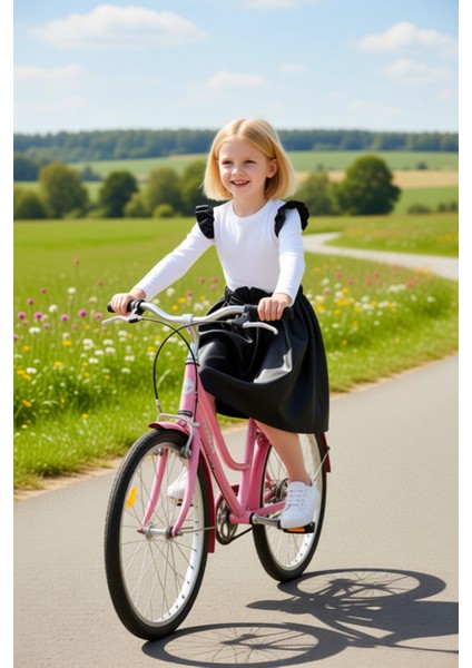 Çocuklar Için Örme Üst ve Fırfırlı Etek Takımı Günlük Şıklık ve Hareket Özgürlüğü Kaliteli fırsatları