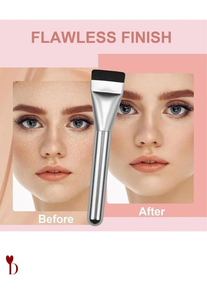 Fondöten Fırçası & 2 Adet Makyaj Puff Seti Siyah – Profesyonel Kusursuz Ten Makyajı Için 3’li Set fırsatları