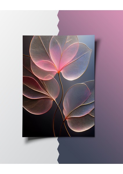 Çerçevesiz Poster,pembe Yapraklar Temalı Dijital Baskı Poster, Ev, Ofis, Salon Dekorasyon fiyatları