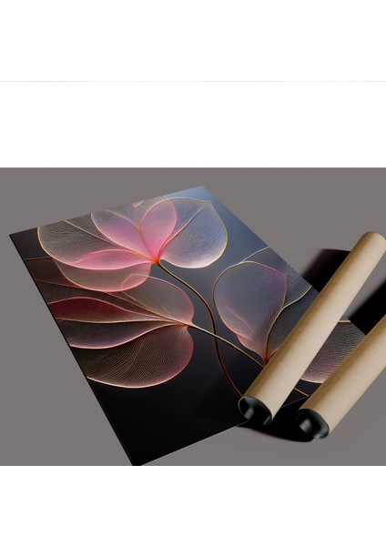 Çerçevesiz Poster,pembe Yapraklar Temalı Dijital Baskı Poster, Ev, Ofis, Salon Dekorasyon fırsatları