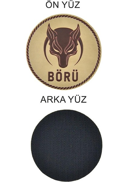 Kurt Logolu, Börü Yazılı Peç, Askeri Patch modelleri