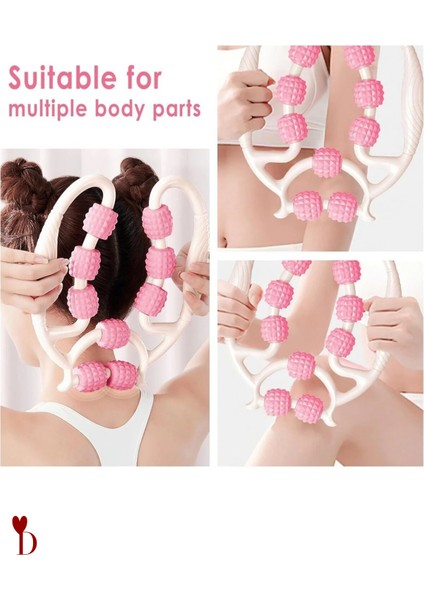 Kas Gevşetici Masaj Aleti Lenf Selülit 9 Tekerlekli Esnek Ayarlanabilir Bacak Kol Boyun modelleri