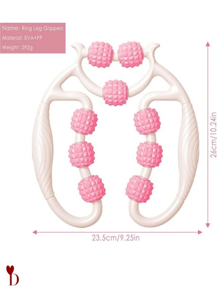 Kas Gevşetici Masaj Aleti Lenf Selülit 9 Tekerlekli Esnek Ayarlanabilir Bacak Kol Boyun fırsatları