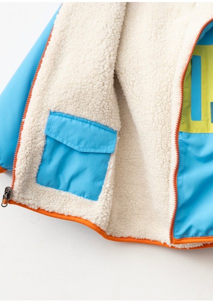 Çocuk Polar Çift Taraflı - Mavi/yeşil fiyatları