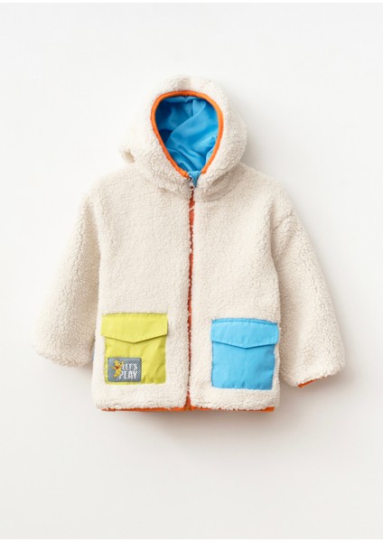 Çocuk Polar Çift Taraflı - Mavi/yeşil modelleri