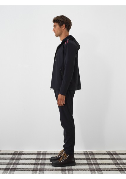 Erkek Lacivert Esnek Dokulu Regular Fit Mont modelleri