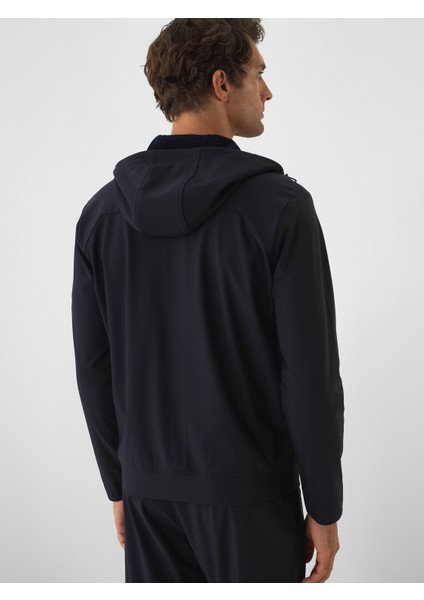 Erkek Lacivert Esnek Dokulu Regular Fit Mont fırsatları