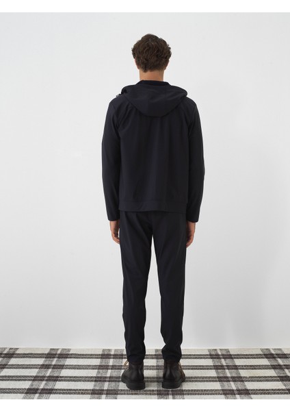 Erkek Lacivert Esnek Dokulu Regular Fit Mont indirimleri