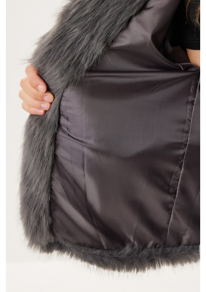 Kısa Suni Kürk Kaban LXA0002 Antrasit fırsatları