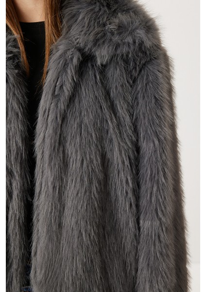 Kısa Suni Kürk Kaban LXA0002 Antrasit indirimleri