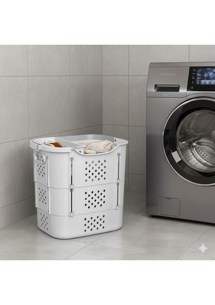 Katlanabilir Taşınabilir Çamaşır Sepeti ve Mandal Sepeti fiyatları
