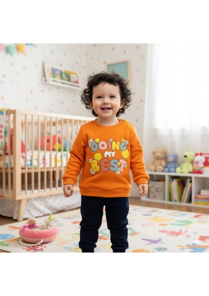 Kız Bebek Baskılı Çıt Çıtlı Alt Üst Ikili Gündelik Takım 6-18 Ay