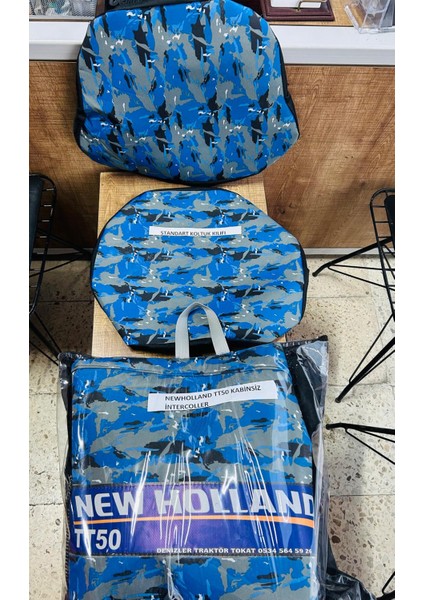New Holland TT50 Kabinsiz Intercoler Özel Su Geçirmez Branda ve Standart Koltuk Kılıfı