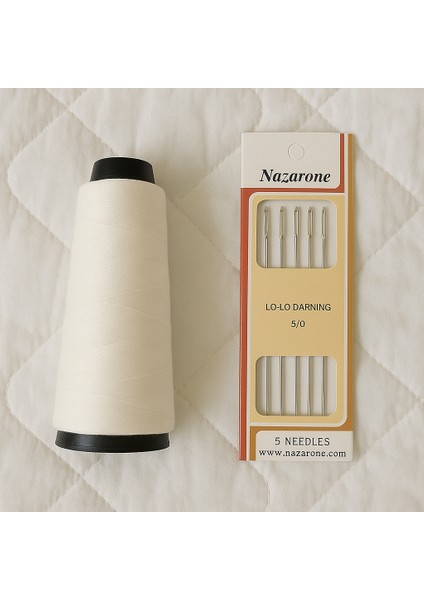 Yorgan Ipi ve Yorgan Iğnesi Seti Iğne Iplik Seti