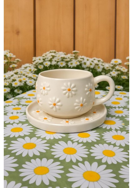 Life Seramik El Yapımı Dekoratif Kupa Fincan Takımı