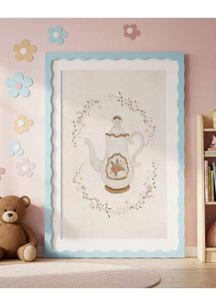 Vintage Çaydanlık Dijital Baskı Vintage Poster (Çerçevesiz) modelleri